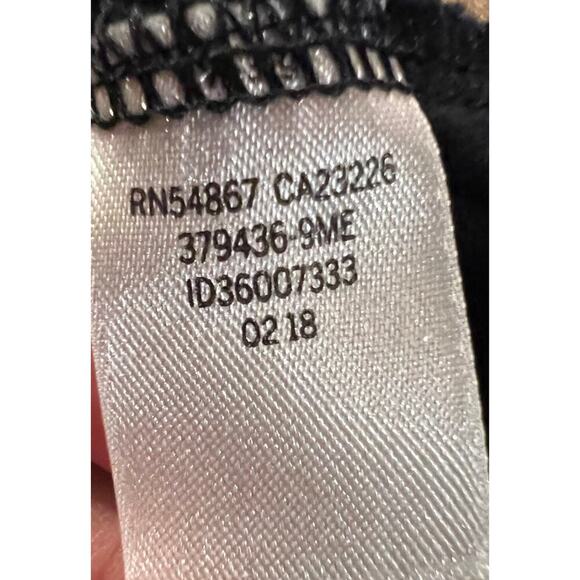 Pink Victoria Secret Woman's Black Lace-up Neckline Long Sleeve Crop Top S - Picture 7 of 8